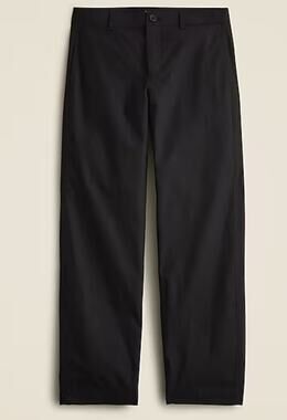 J.Crew Lasso Barrel Leg Pants Womens 28 Black Cotton-Linen Blend Hi-Rise CK354